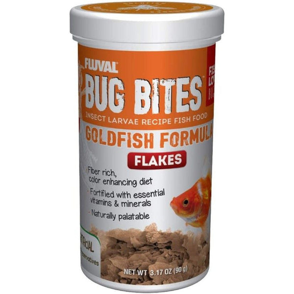 Fluval Bug Bites Insect Larvae Goldfish Formula Flakes, 3.17 oz-Fish-Fluval-PetPhenom