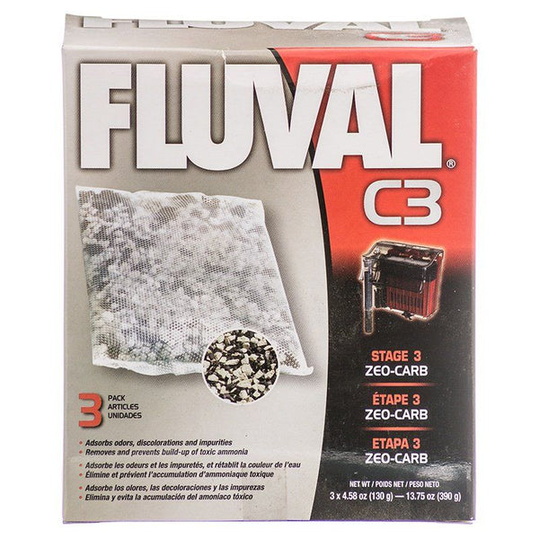 Fluval Zeo-Carb Filter Bags, For C3 Power Filter (3 Pack)-Fish-Fluval-PetPhenom