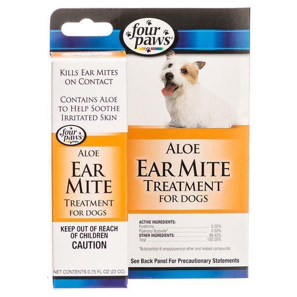 Four Paws Ear Mite Remedy for Dogs, .75 oz-Dog-Four Paws-PetPhenom