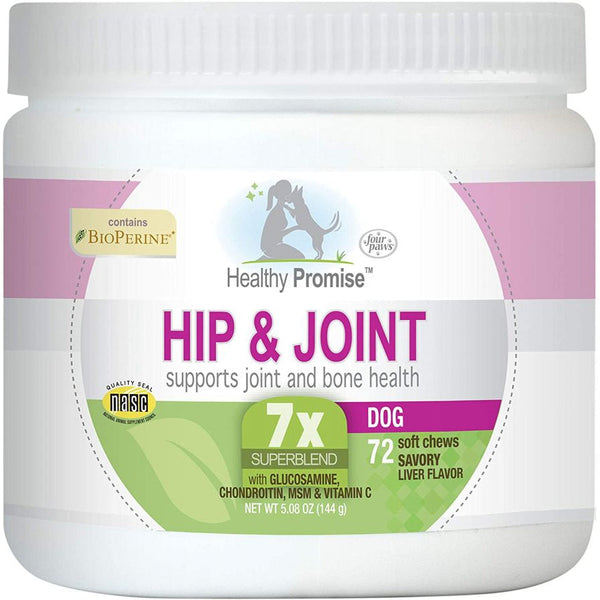 Four Paws Healthy Promise Hip and Joint Supplement for Dogs, 72 count-Dog-Four Paws-PetPhenom