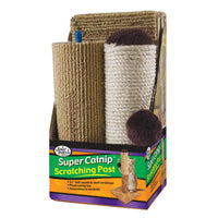 Four Paws Super Catnip Carpet and Sisal Scratching Post 6.5" x 6.5" x 21"-Cat-Four Paws-PetPhenom