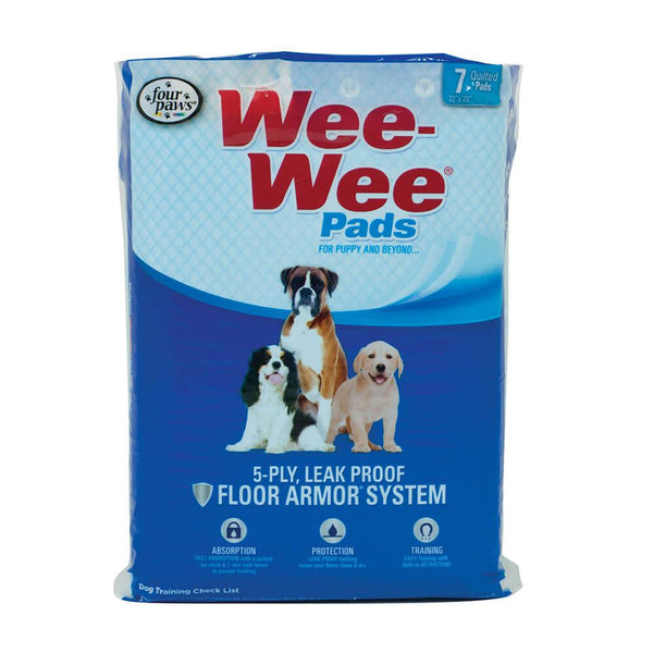 Four Paws Wee-Wee Pads 7 pack White 22" x 23" x 0.1"-Dog-Four Paws-PetPhenom