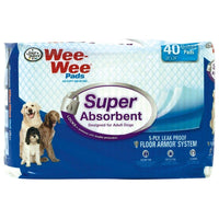 Four Paws Wee Wee Pads - Super Absorbent, 40 Pack - (24"L x 24"W)-Dog-Four Paws-PetPhenom