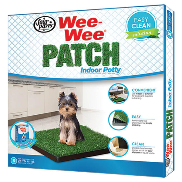 Four Paws Wee-Wee Patch Indoor Potty Small 20" x 20" x 1"-Dog-Four Paws-PetPhenom