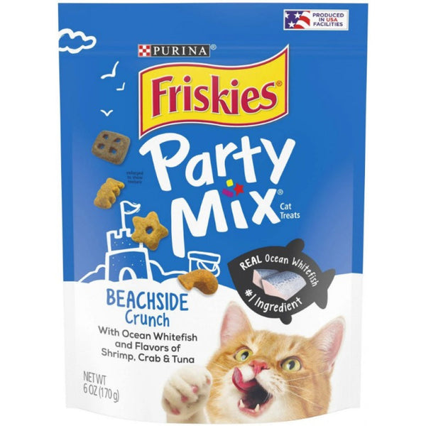 Friskies Party Mix Beachside Crunch Cat Treats, 6 oz-Cat-Friskies-PetPhenom