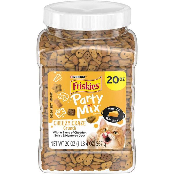 Friskies Party Mix Crunch Treats Cheezy Craze, 20 oz-Cat-Friskies-PetPhenom