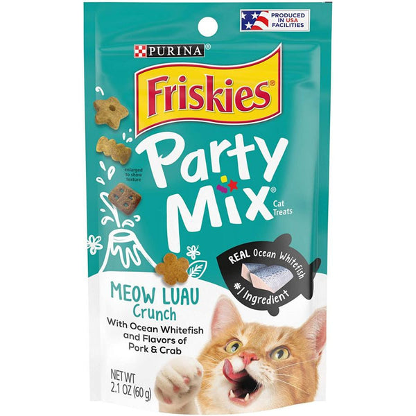 Friskies Party Mix Crunch Treats Meow Luau, 2.1 oz-Cat-Friskies-PetPhenom