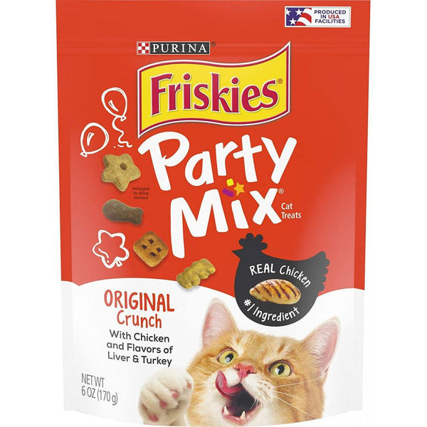 Friskies Party Mix Crunch Treats Original, 6 oz-Cat-Friskies-PetPhenom