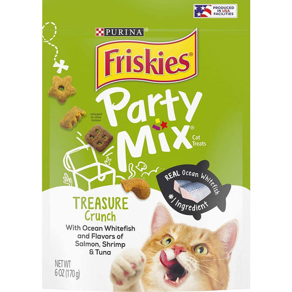 Friskies Party Mix Crunch Treats Treasure Crunch, 6 oz-Cat-Friskies-PetPhenom