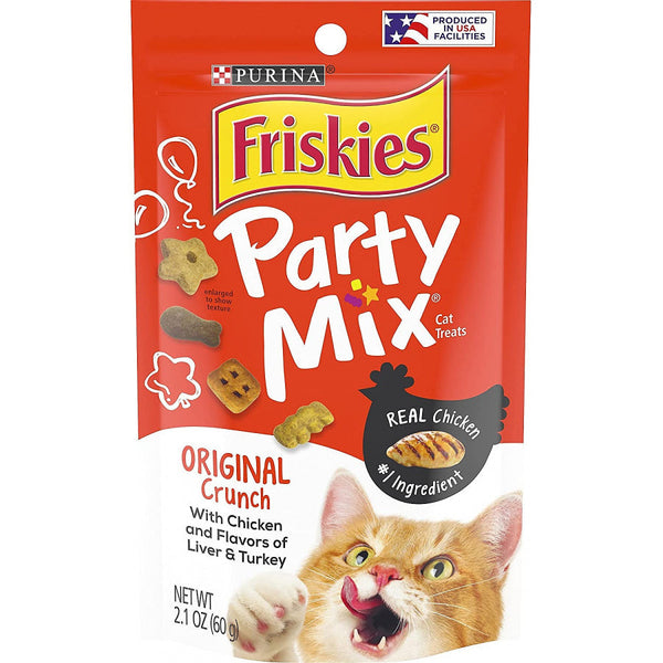 Friskies Party Mix Original Crunchy Cat Treats, 2.1 oz-Cat-Friskies-PetPhenom