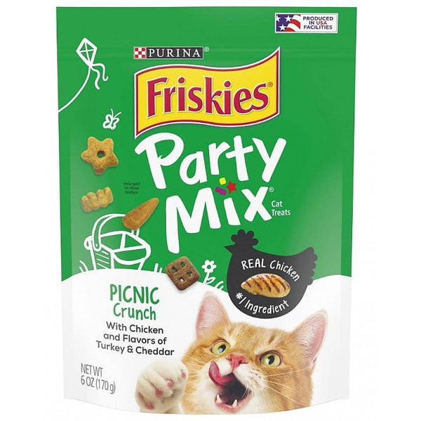 Friskies Party Mix Picnic Crunchy Cat Treats, 6 oz-Cat-Friskies-PetPhenom