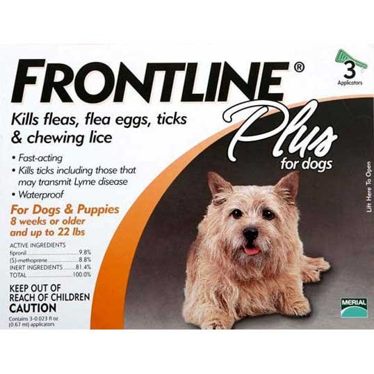 Frontline Flea Control Plus for Dogs And Puppies 11-22 lbs 3 Pack-Dog-Frontline-PetPhenom
