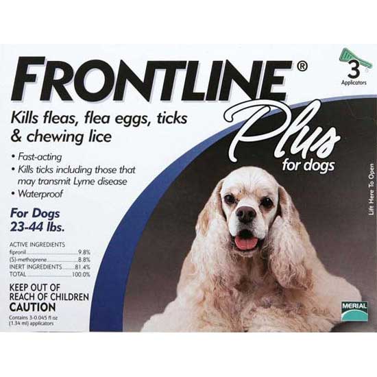 Frontline Flea Control Plus for Dogs And Puppies 23-44 lbs 3 Pack-Dog-Frontline-PetPhenom