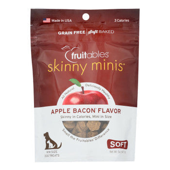 Fruitables - Dog Trts Chwy Applebacon - Case of 12 - 5 OZ-Dog-Fruitables-PetPhenom