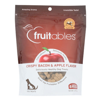 Fruitables - Dog Trts Crunch Bacon Apple - Case of 8 - 7 OZ-Dog-Fruitables-PetPhenom