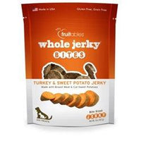 Fruitables Turkey & Sweet Potato Whole Jerky Bites Dog Treats - 5oz. Pouch-Dog-Fruitables-PetPhenom