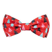 FuzzYard Christmas Trees Red Bowties by FuzzYard -Medium/Large-Dog-FuzzYard-PetPhenom