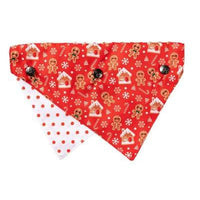 FuzzYard Gingerbread Snowstorm Bandanas by FuzzYard -Medium/Large-Dog-FuzzYard-PetPhenom