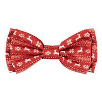 FuzzYard Reindeer Fairisle Bowties by FuzzYard -Medium/Large-Dog-FuzzYard-PetPhenom