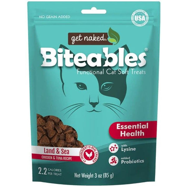 Get Naked Essential Health Biteables Soft Cat Treats Land and Sea Flavor, 3 oz-Cat-Get Naked-PetPhenom