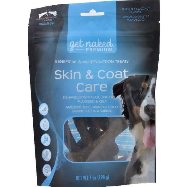 Get Naked Premium Skin & Coat Care Dog Treats - Chicken & Coconut Flavor, 7 oz-Dog-Get Naked-PetPhenom