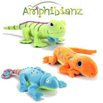 GoDog™ Toys Amphibianz Toys with Chew Guard™ -Iguana-Dog-GoDog™ Toys-PetPhenom