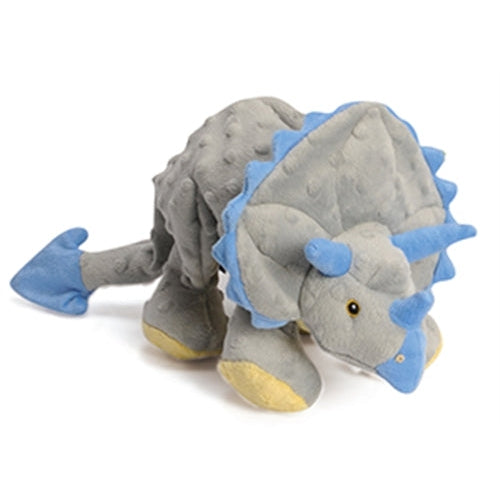 GoDog™ Toys Grey Triceratops by GoDog -Small-Dog-GoDog-PetPhenom