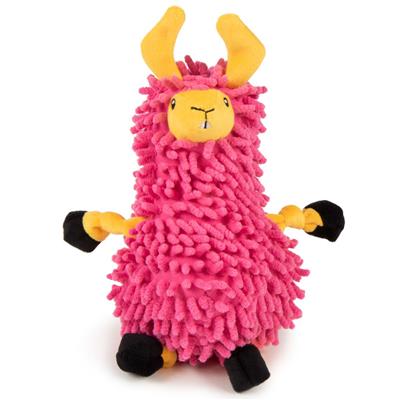 GoDog™ Toys Llamas Noodle Plush Toys by GoDog -Pink-Dog-GoDog™ Toys-PetPhenom