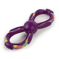 GoDog™ Toys RopeTek Figure 8 Rope Purple by GoDog - Small-Dog-GoDog™ Toys-PetPhenom