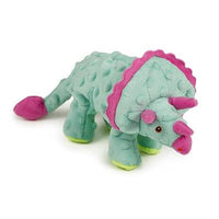 GoDog™ Toys Teal Triceratops by GoDog-Dog-GoDog-PetPhenom