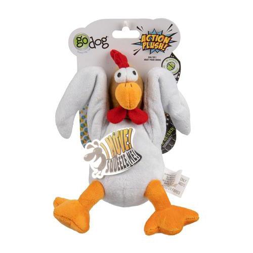 GoDog™ Toys goDog Action Plush Chicken-Dog-GoDog-PetPhenom