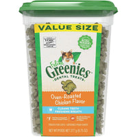 Greenies Feline Natural Dental Treats Oven Roasted Chicken Flavor, 9.75 oz-Cat-Greenies-PetPhenom