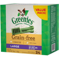 Greenies Grain Free Large Dental Dog Treat, 24 count-Dog-Greenies-PetPhenom