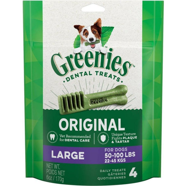 Greenies Large Dental Dog Treats, 4 count-Dog-Greenies-PetPhenom