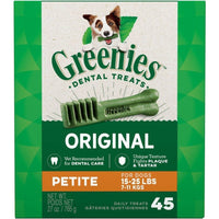 Greenies Petite Dental Dog Treats, 45 count-Dog-Greenies-PetPhenom