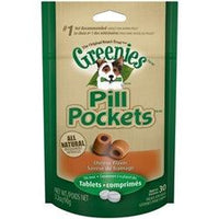 Greenies Pill Pockets Dog Treats, 3.2 oz Cheese, Tablets - 30 count-Dog-Greenies-PetPhenom
