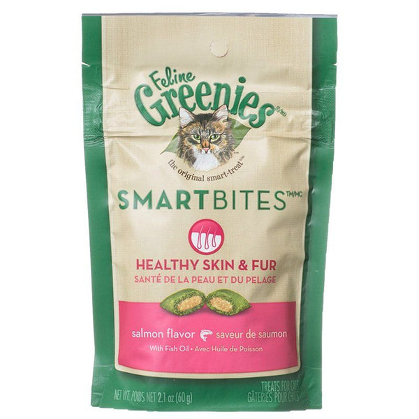 Greenies SmartBites Healthy Skin & Fur Tuna Flavor Cat Treats, 2.1 oz-Cat-Greenies-PetPhenom