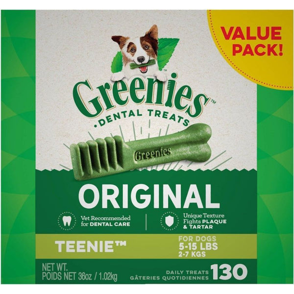 Greenies Teenie Dental Dog Treats, 130 count-Dog-Greenies-PetPhenom