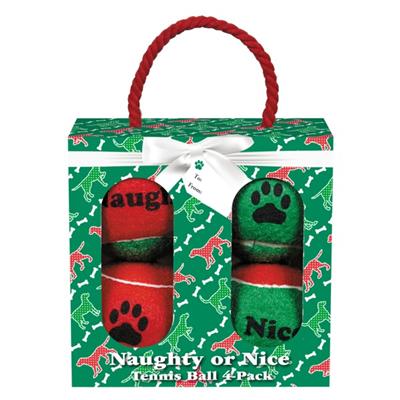 Grriggles Naughty or Nice Tennis Ball Gift Pack-Dog-Griggles-PetPhenom