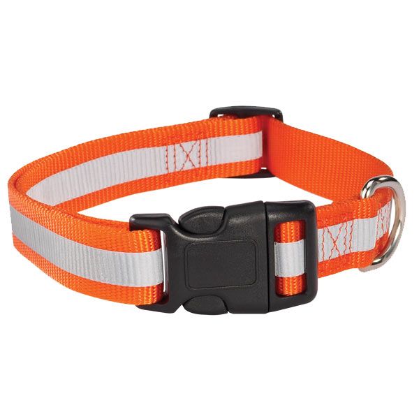 Guardian Gear Reflective Dog Collar / Ld - 10" - 16" Collar - Orange-Dog-Guardian Gear-PetPhenom