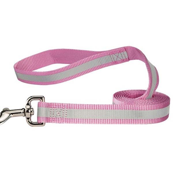 Guardian Gear Reflective Dog Collar and Lds - 4' X 5/8" Ld - Pink-Dog-Guardian Gear-PetPhenom