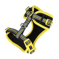DOOG Neoflex Dog Harness Bolt Neon Extra Large Black/Yellow-Dog-DOOG-PetPhenom