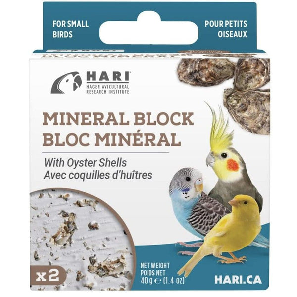 HARI Oyster Shell Mineral Block for Small Birds, 1.4 oz-Bird-Hari-PetPhenom