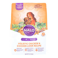 Halo Holistic Chicken & Chicken Liver Recipe Adult Dog Food - Case of 5 - 4 LB-Dog-Halo Purely For Pets-PetPhenom