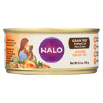 Halo Purely For Pets Cat Food - Spots Pate - Ground Chicken - Grain-Free - 5.5 oz - case of 12-Cat-Halo Purely For Pets-PetPhenom