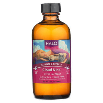 Halo Purely For Pets Cloud Nine Herbal Ear Wash - 4 oz-Dog-Halo Purely For Pets-PetPhenom