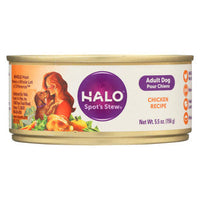 Halo Purely For Pets Dog Food - Spots Stew - Wholesome Chicken - 5.5 oz - case of 12-Dog-Halo Purely For Pets-PetPhenom