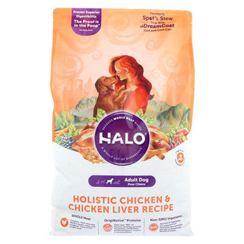 Halo Purely For Pets Holistic - Dog - Chicken and Chicken Liver Recipe - 14 lb.-Dog-Halo Purely For Pets-PetPhenom