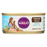 Halo Purely For Pets Indoor Cat Grain Free Seafood Medley Recipe Pate - Case of 12 - 5.5 OZ-Cat-Halo Purely For Pets-PetPhenom