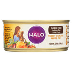 Halo, Purely For Pets Indoor Cat Turkey And Giblets Recipe - Case of 12 - 5.5 OZ-Cat-Halo Purely For Pets-PetPhenom